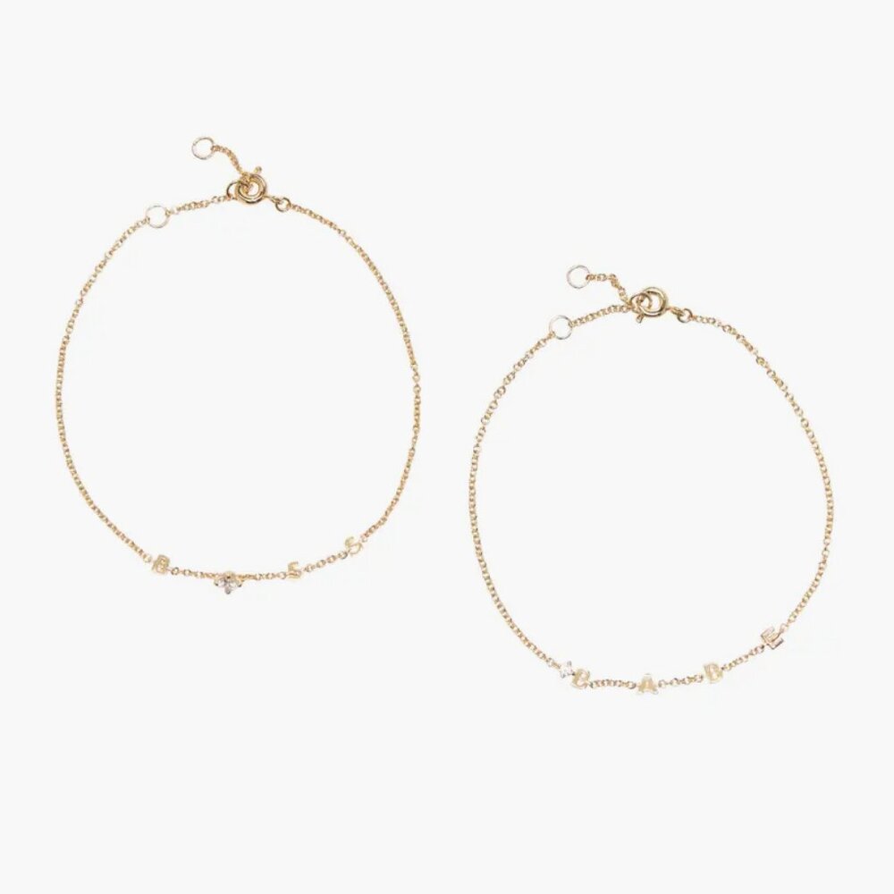 AJOA Boss Babe Set of Two Bracelets Gold